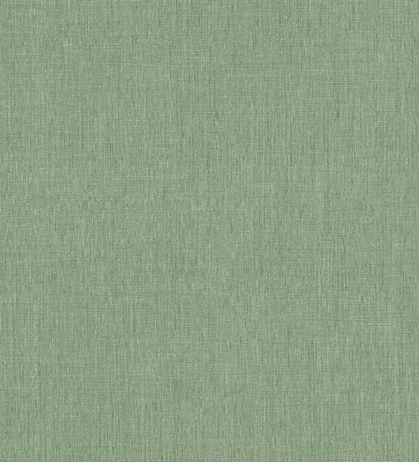 Papel pintado liso de microfibras textiles tintadas verde liquen  Melbourne Colour 685321