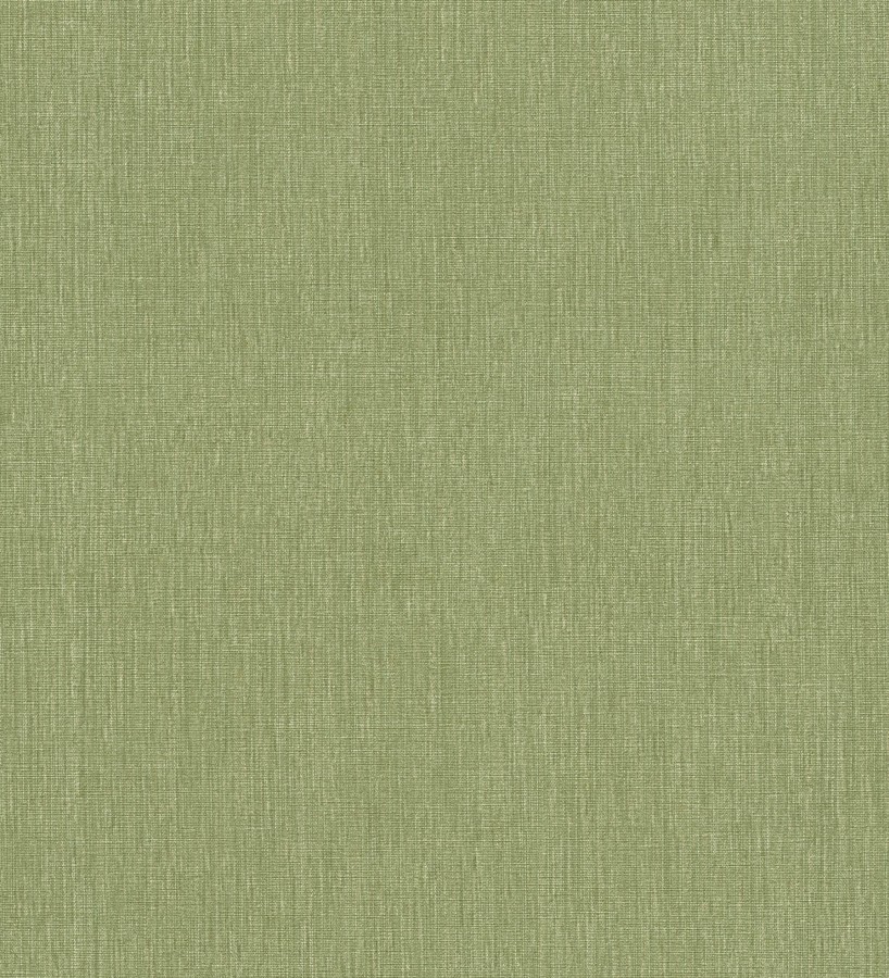 Papel pintado liso de microfibras textiles tintadas verde oliva  Melbourne Colour 685323