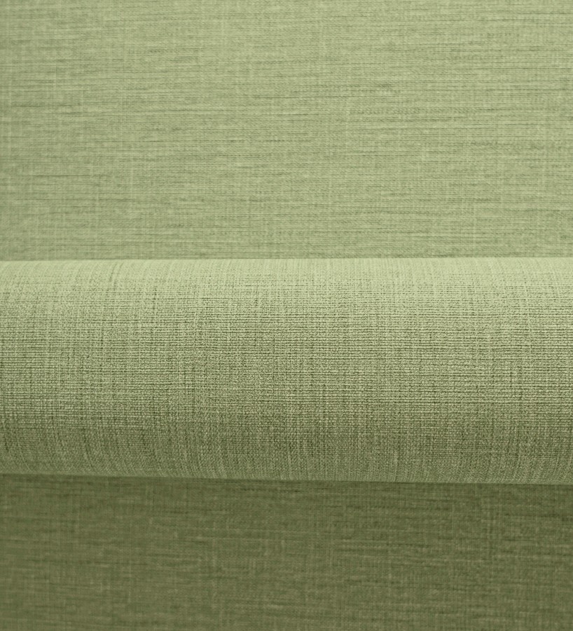 Papel pintado liso de microfibras textiles tintadas verde oliva  Melbourne Colour 685323