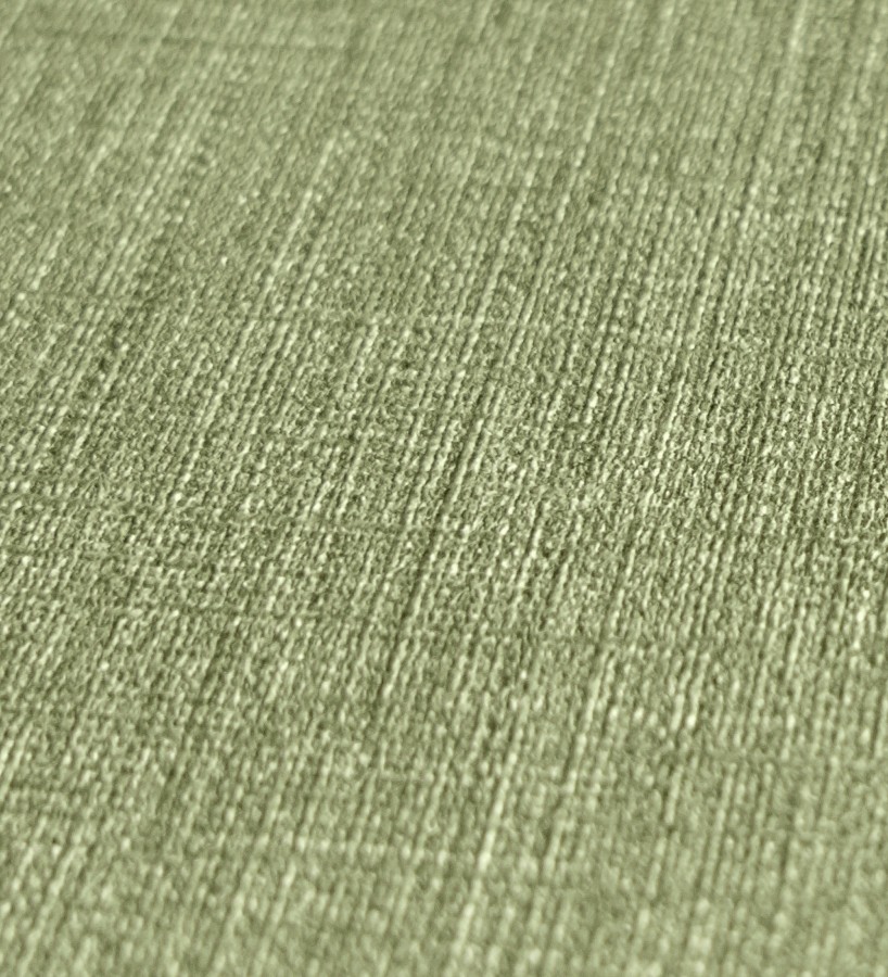 Papel pintado liso de microfibras textiles tintadas verde oliva  Melbourne Colour 685323