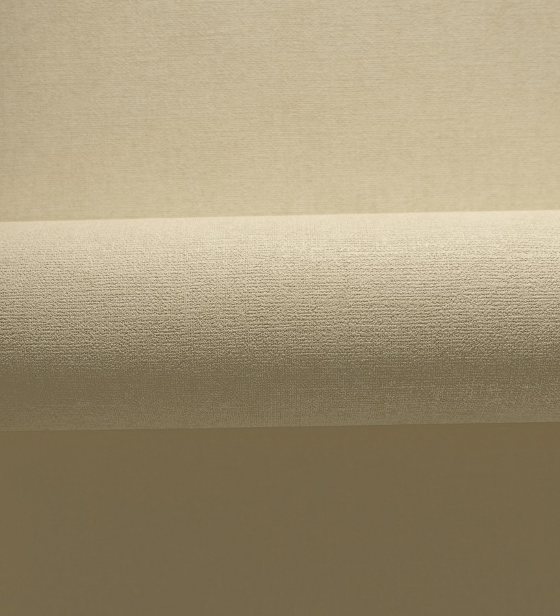 Papel pintado liso amarillo paja efecto textil hilos de lino y algodón  Raffton Linen 685326