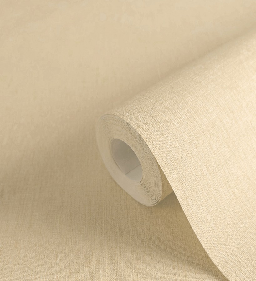 Papel pintado liso de microfibras textiles tintadas marrón camel  Melbourne Colour 685327