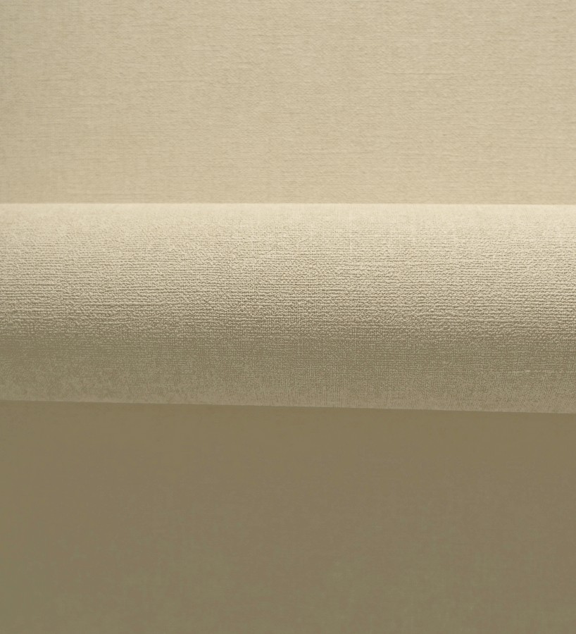 Papel pintado liso tonos almendra efecto textil hilos de lino y algodón  Raffton Linen 685332
