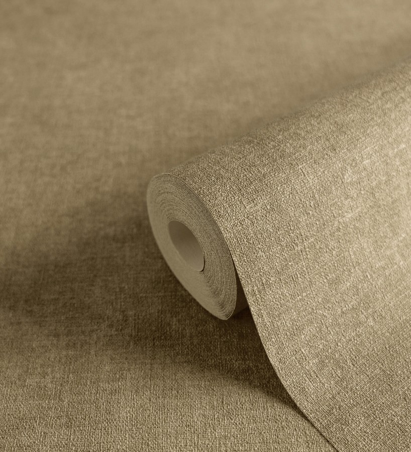 Papel pintado liso color corcho efecto textil hilos de lino y algodón  Raffton Linen 685334