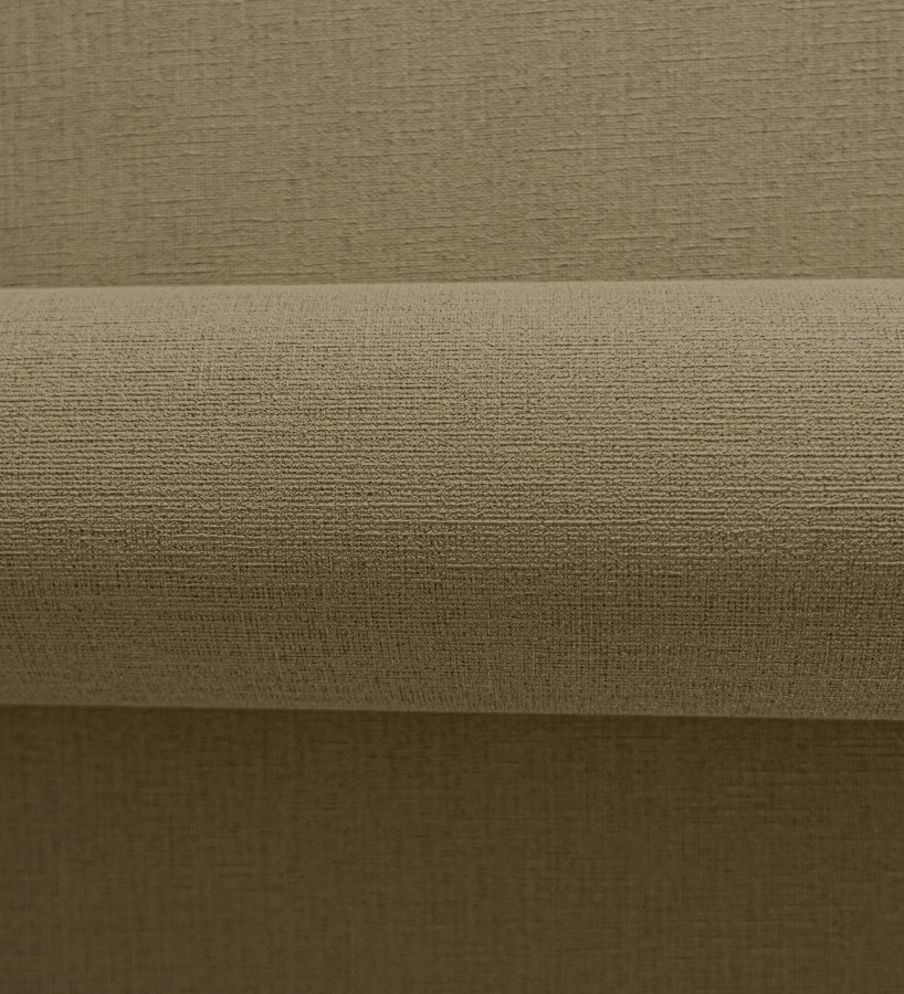 Papel pintado liso con textura lienzo pintado color verde oliva oscuro  Brighton Dusk 685335