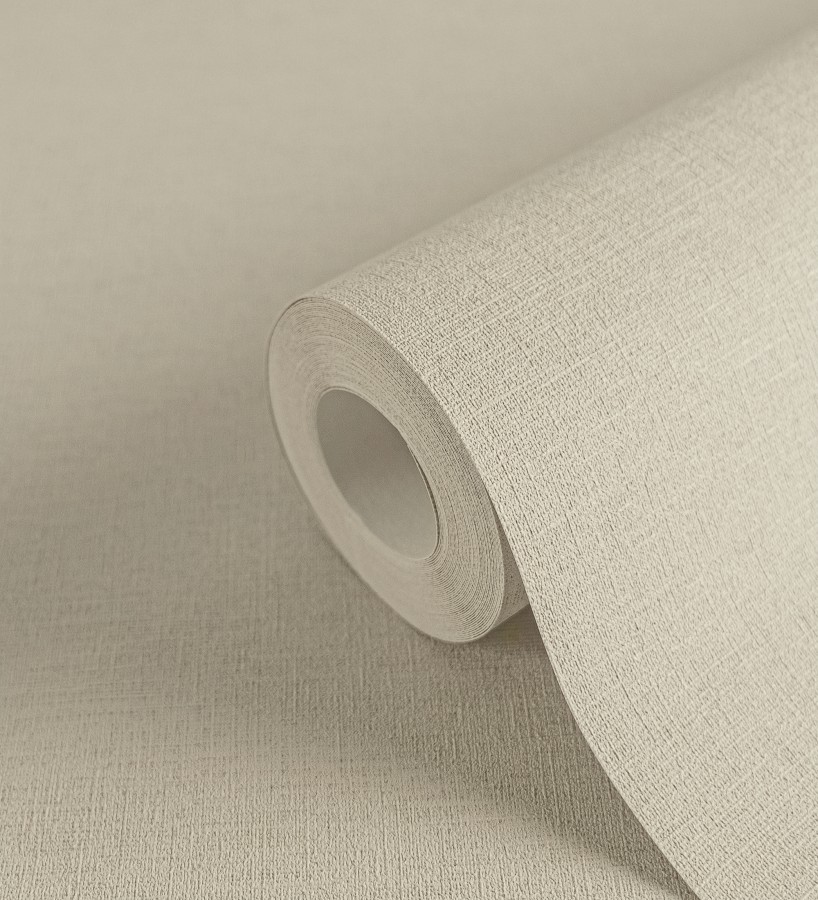 Papel pintado liso con textura lienzo pintado color beige tostado  Brighton Porcelain 685337