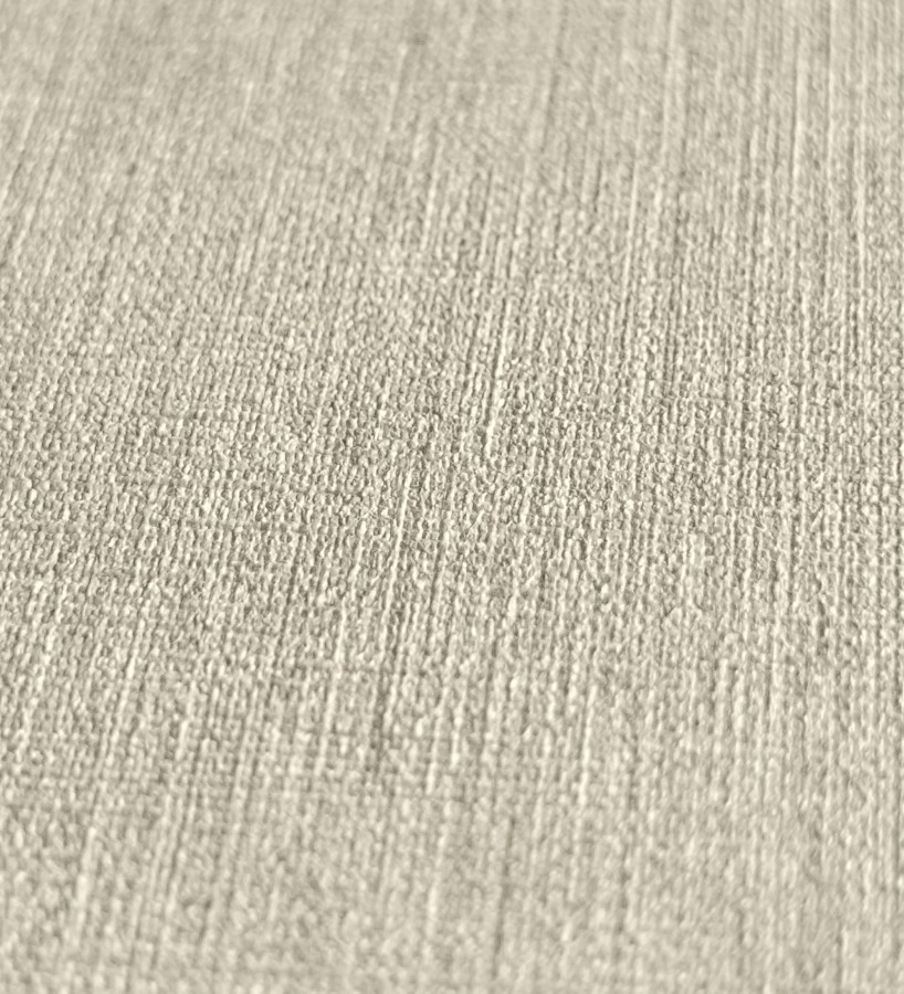 Papel pintado liso de microfibras textiles naturales tono lino  Melbourne Linen 685340