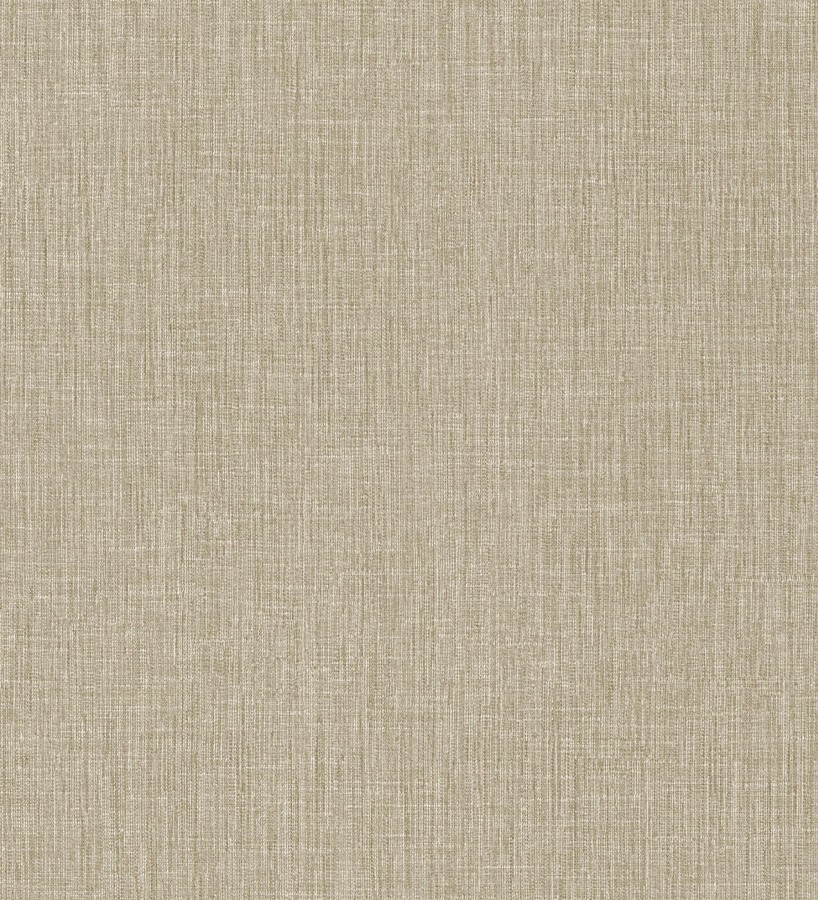 Papel pintado liso de microfibras textiles naturales tono yute  Melbourne Linen 685341