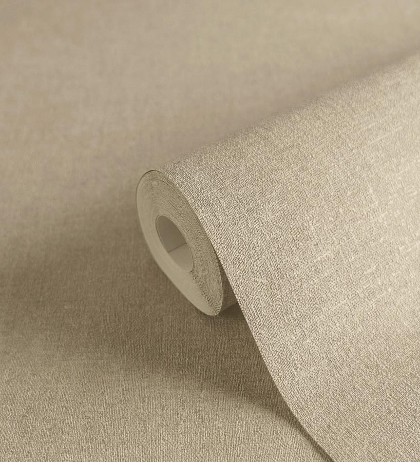 Papel pintado liso tonos tierra efecto textil hilos de lino y algodón  Raffton Linen 685344