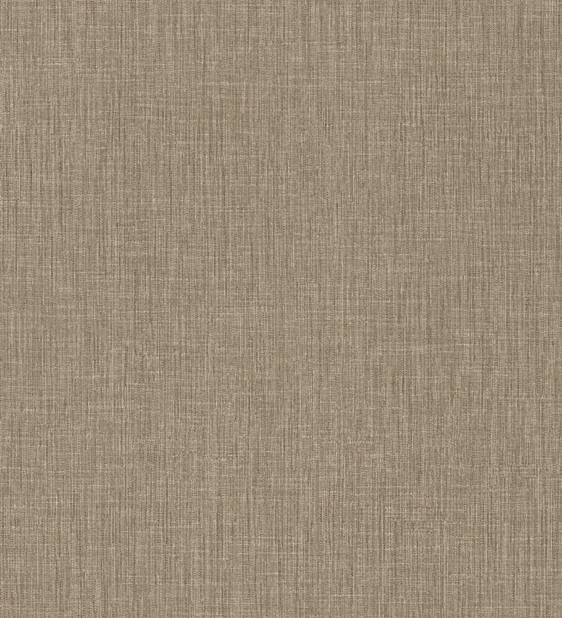 Papel pintado liso de microfibras textiles naturales tonos moca  Melbourne Linen 685345