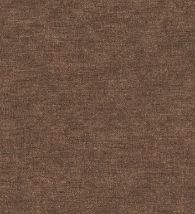 Papel pintado liso color cacao efecto textil hilos de lino y algodón  Raffton Clay 685349