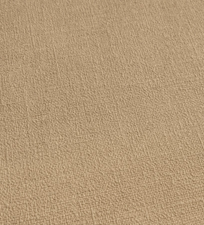 Papel pintado liso ocre dorado efecto textil hilos de lino y algodón  Raffton Clay 685351