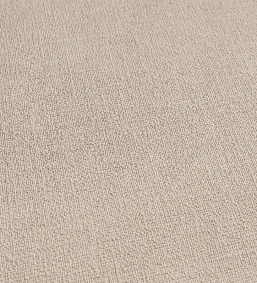 Papel pintado liso color crema melocotón efecto textil hilos de lino y algodón  Raffton Clay 685352