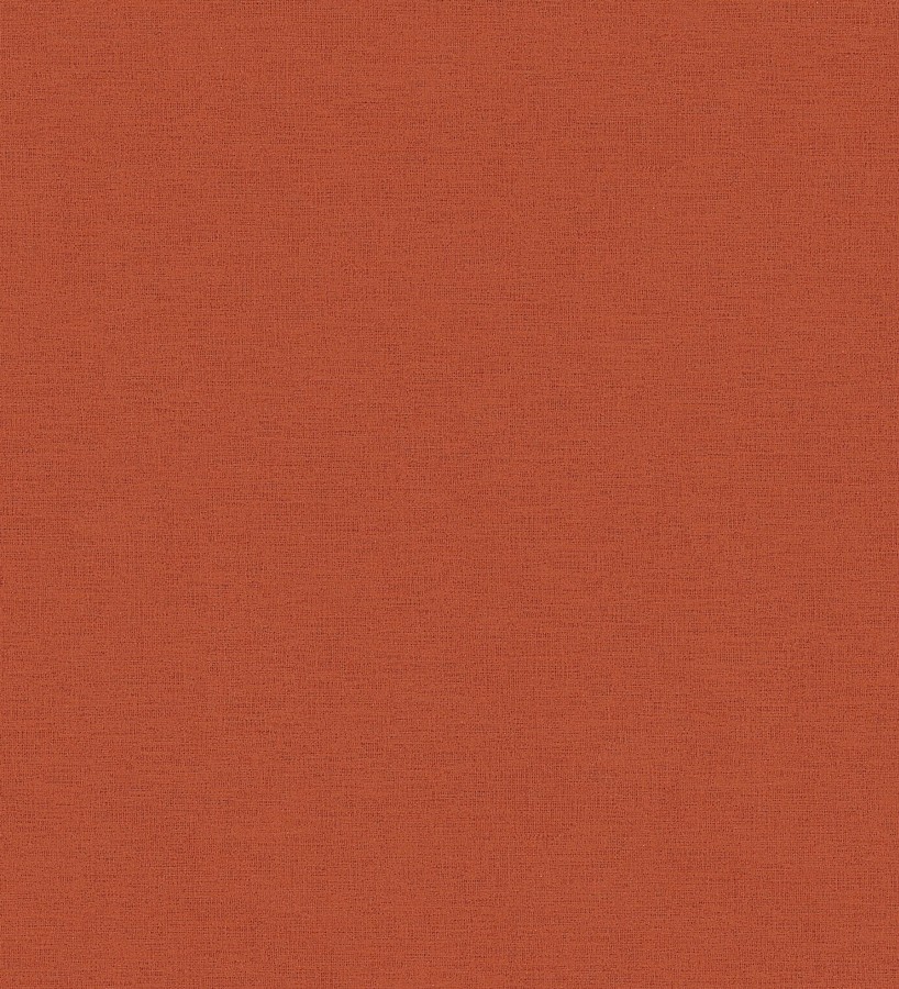 Papel pintado liso con textura lienzo pintado color rojo terracota  Brighton Amber 685354