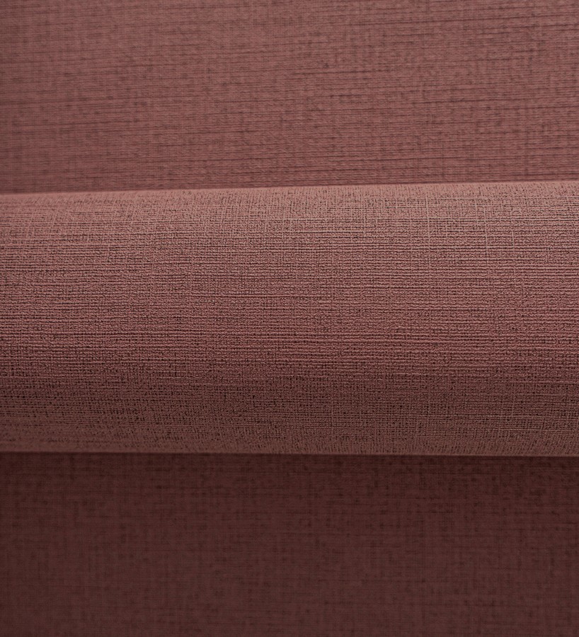 Papel pintado liso con textura lienzo pintado color marsala  Brighton Amber 685357