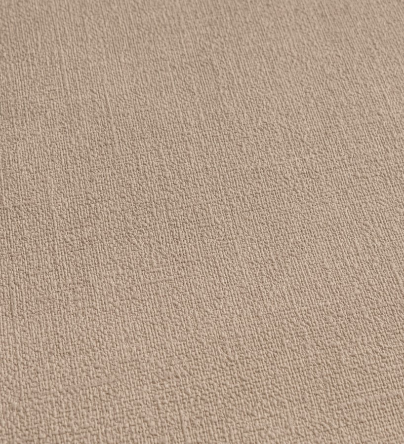 Papel pintado liso tono arcilla efecto textil hilos de lino y algodón  Raffton Clay 685358
