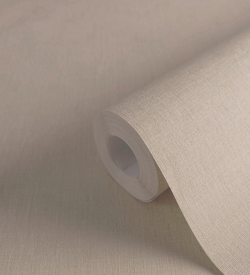 Papel pintado liso de microfibras textiles naturales adobe rosado  Melbourne Linen 685359