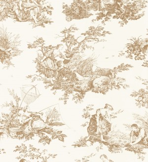 Papel pintado Casadeco Les Belles Toiles De Jouy 2  87911318