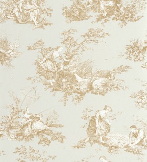 Papel pintado Casadeco Les Belles Toiles De Jouy 2  87917272