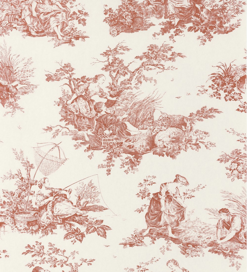 Papel pintado Casadeco Les Belles Toiles De Jouy 2  87918201  
