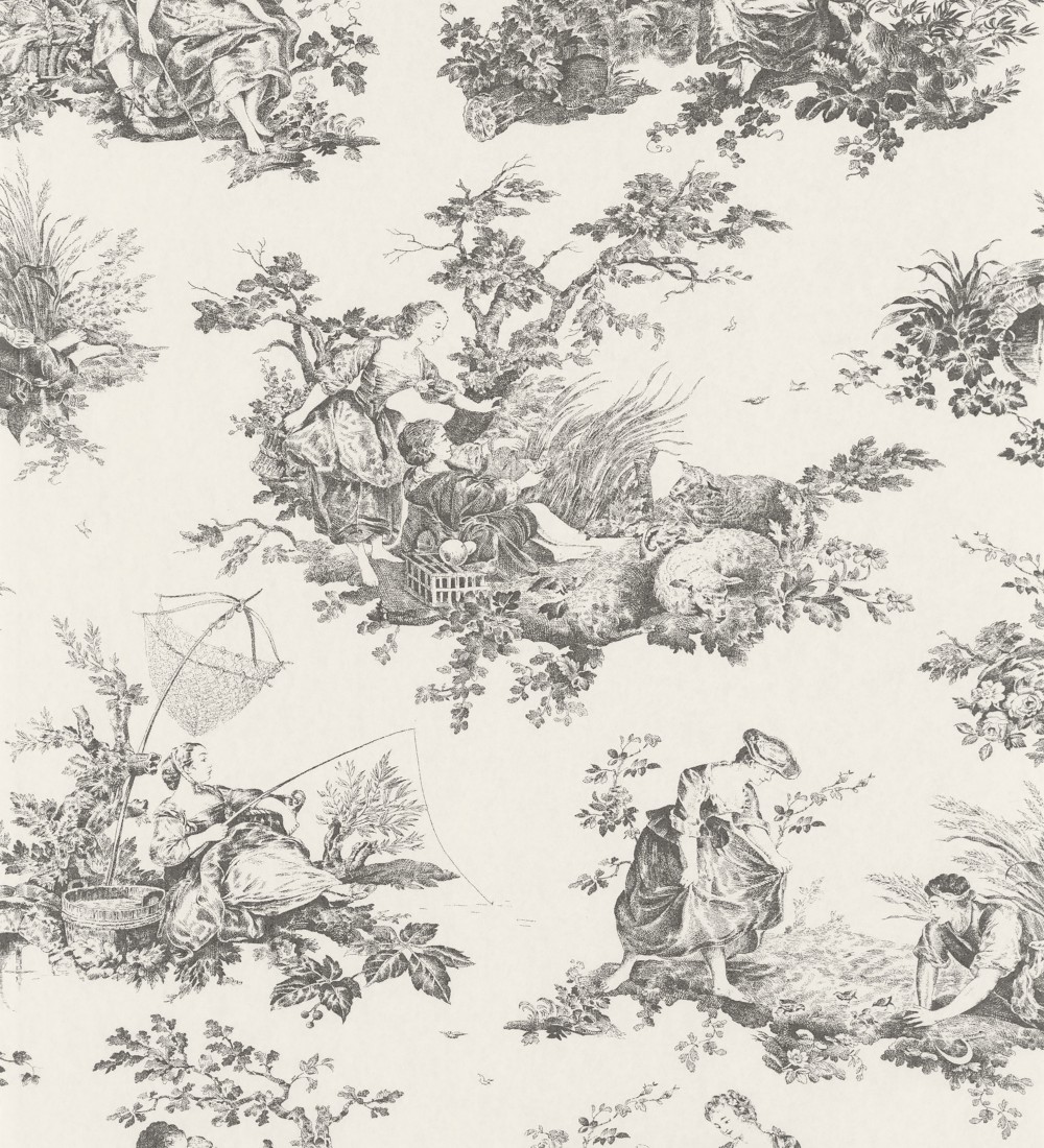 Papel pintado Casadeco Les Belles Toiles De Jouy 2  87919612  