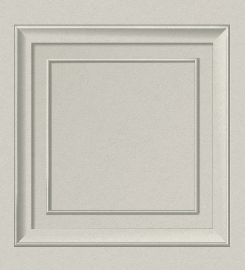 Papel pintado friso cuarterones de madera gris claro  Everton 681961