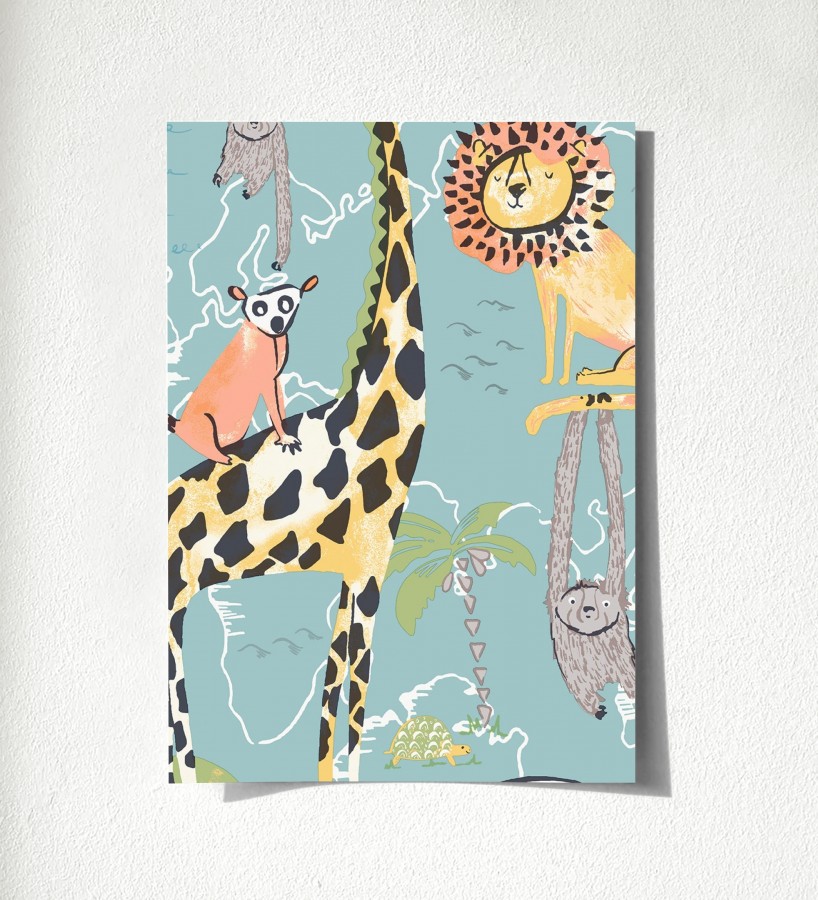 Muestra de papel pintado Enzo Zoo 684047  Enzo Zoo 500684047