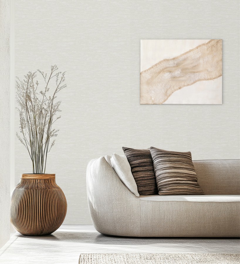 Papel pintado efecto tela de lino jaspeada texturizada  Liverpool 681027
