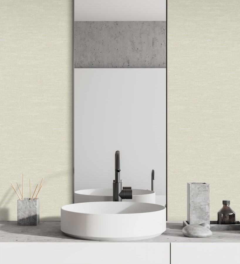 Papel pintado efecto tela de lino jaspeada texturizada  Liverpool 681028