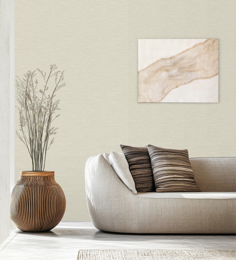 Papel pintado efecto tela de lino jaspeada texturizada  Liverpool 681028