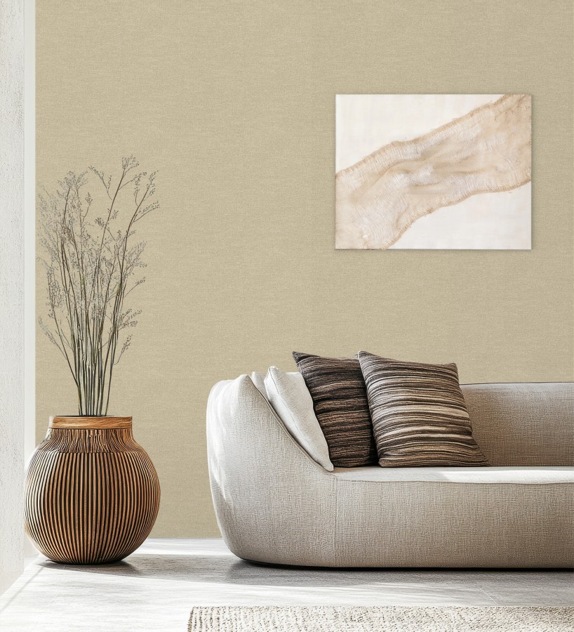Papel pintado efecto tela de lino jaspeada texturizada  Liverpool 681030