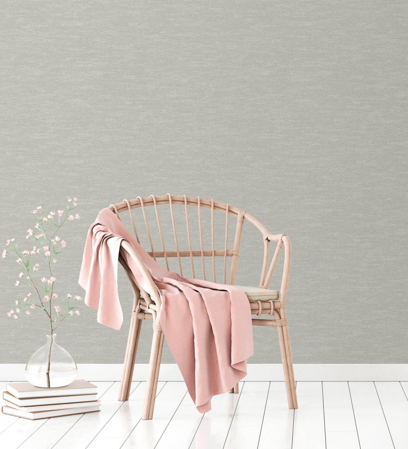 Papel pintado efecto tela de lino jaspeada texturizada  Liverpool 681031