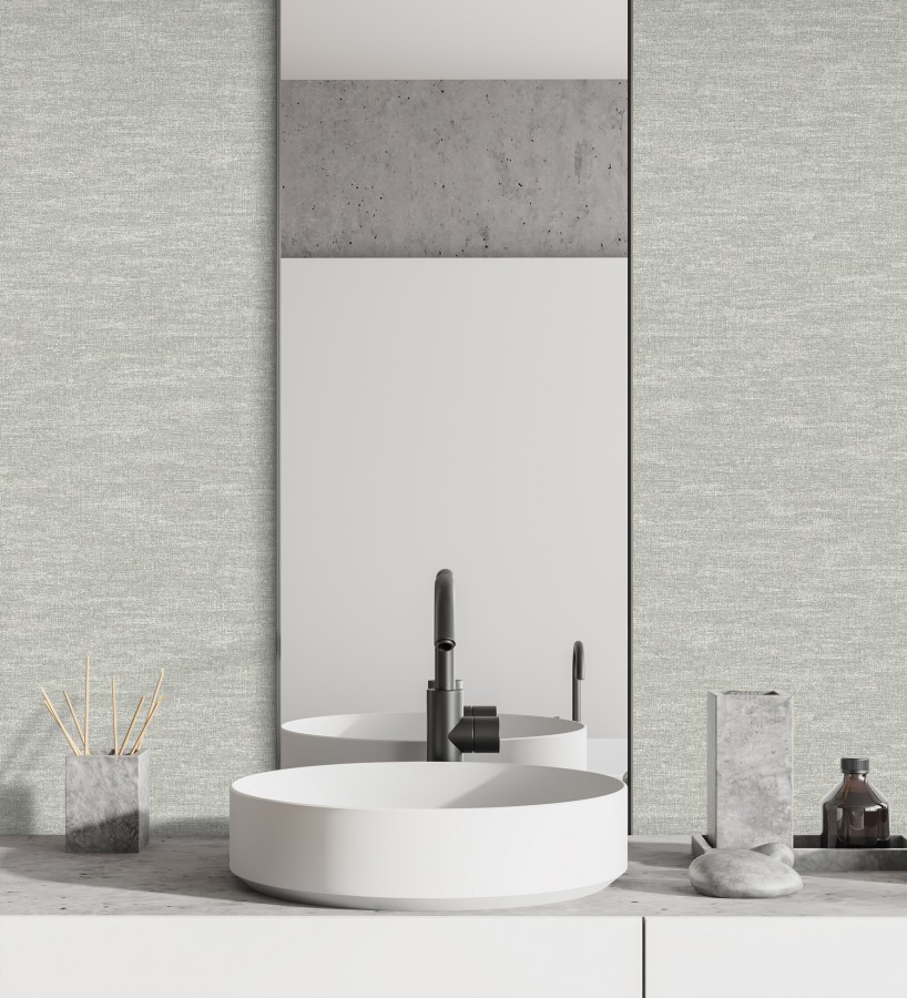 Papel pintado efecto tela de lino jaspeada texturizada  Liverpool 681031
