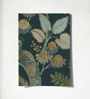Muestra de papel pintado Mayfair Peacock 683684 Mayfair Peacock 500683684