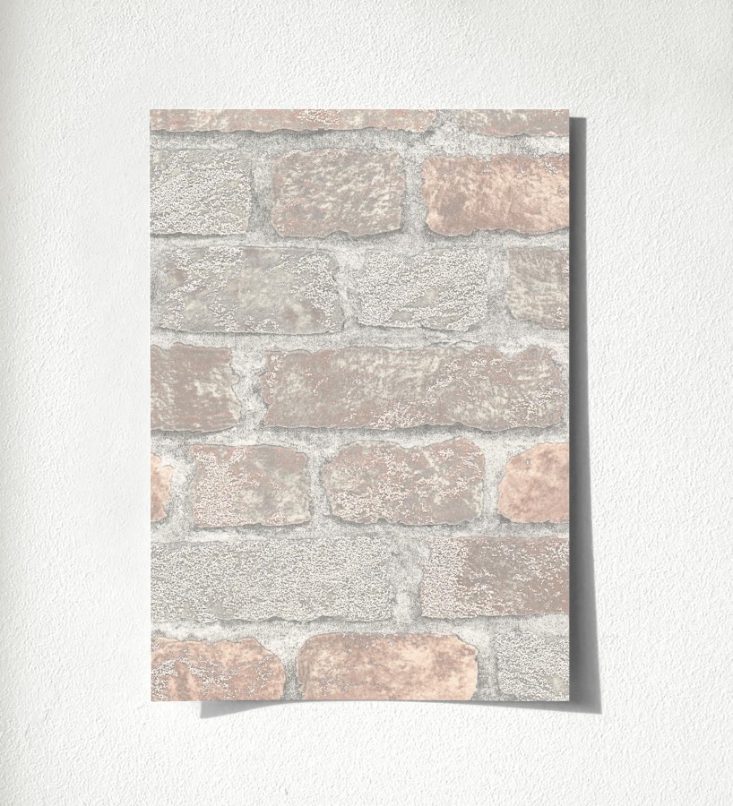 Muestra de papel pintado Salem Brick 685249  Salem Brick 500685249