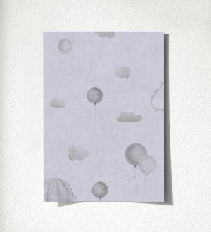 Muestra de papel pintado Aerostatic Dreamy 684841 Aerostatic Dreamy 500684841