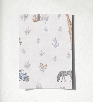 Muestra de papel pintado Safari Dreamy 684882 Safari Dreamy 500684882