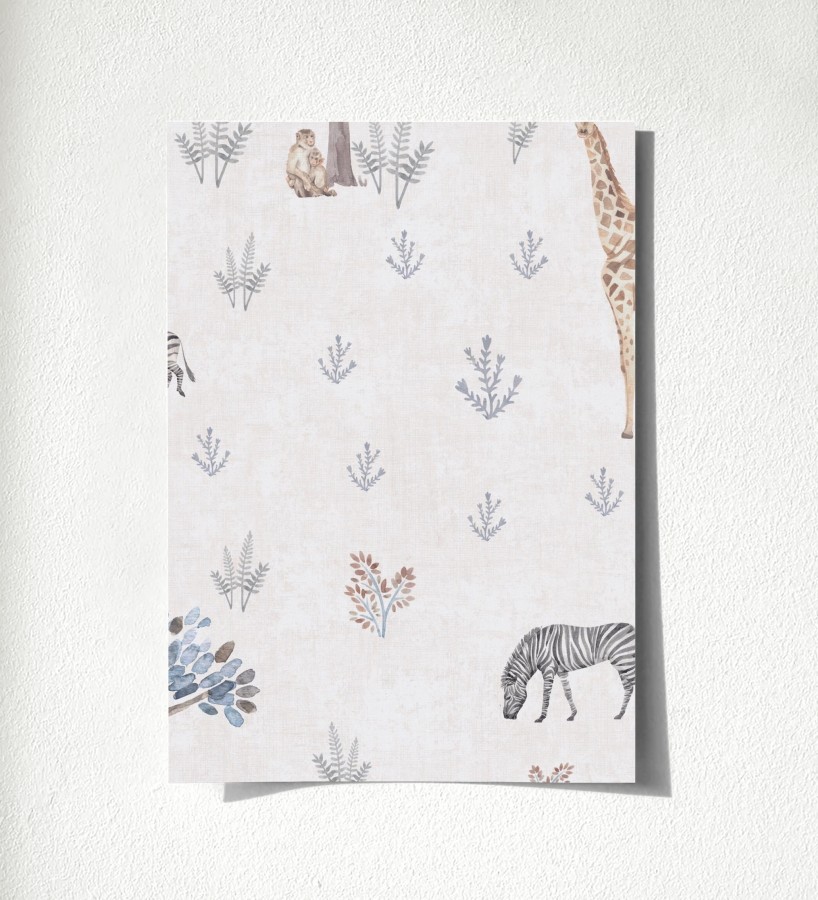 Muestra de papel pintado Safari Dreamy 684882  Safari Dreamy 500684882