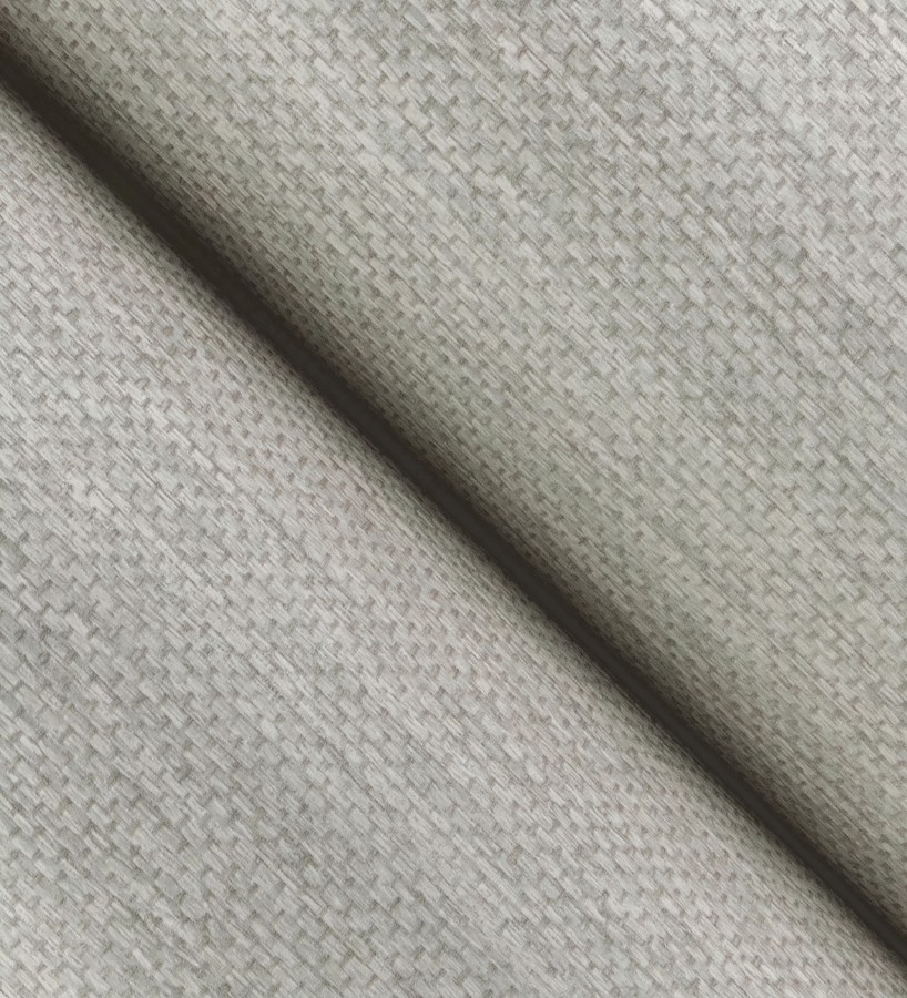 Papel pintado rafia con fibras de sisal teñido en gris  Studs Texture 682099