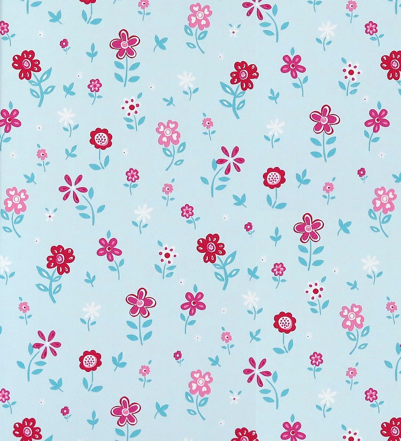 Papel pintado jardín de flores infantiles - Menali 116225