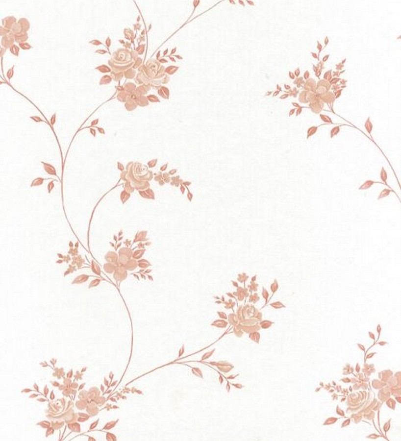 Papel pintado enredadera de flores pequeñas románticas vintage Asenti 118348