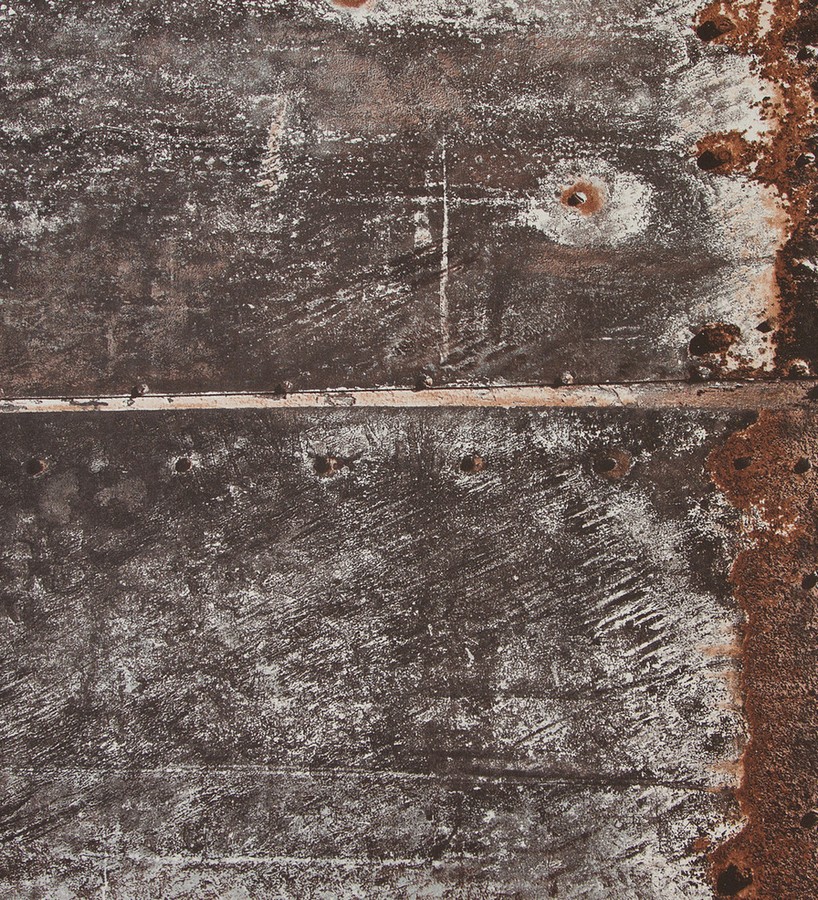Papel pintado imitación chapa de metal oxidada Estrabón 118404