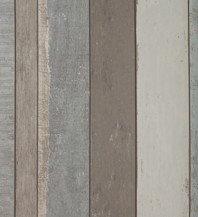 Papel pintado listones verticales de madera vintage Shabby Chic Bolonia 118406