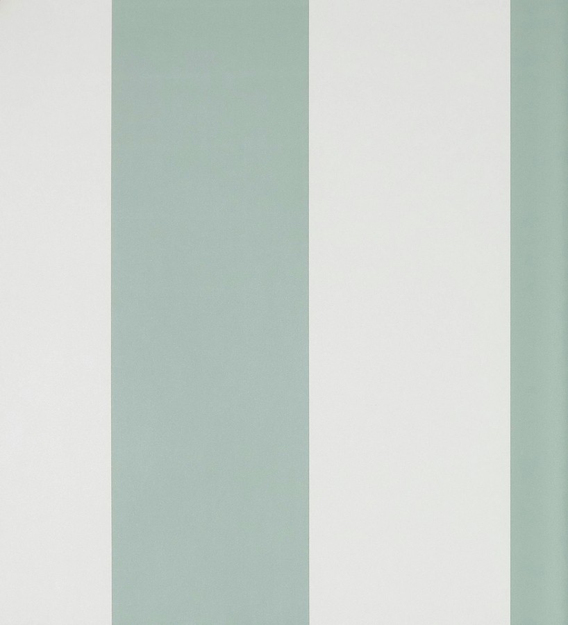 Papel pintado rayas anchas modernas gris verdoso y blanco Raya Nausite 119572