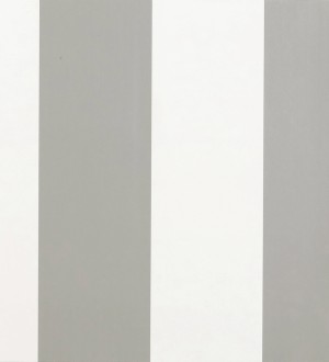 Papel pintado rayas anchas modernas gris y blanco Raya Nausite 119576