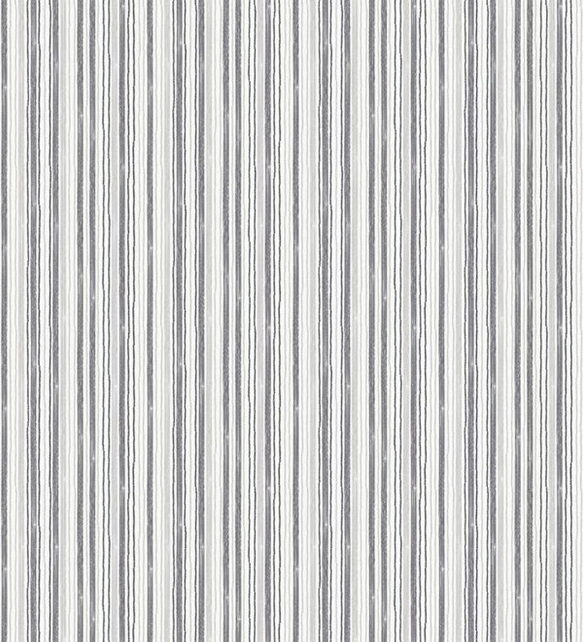 Papel pintado rayas modernas artísticas negro fondo blanco Raya Alondra 119604