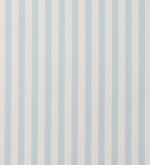 Papel pintado rayas modernas finas celeste grisáceo y blanco Raya Freire 119720