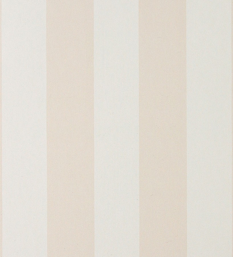Papel pintado rayas modernas bicolor beige claro y blanco roto Raya Morgan 119726