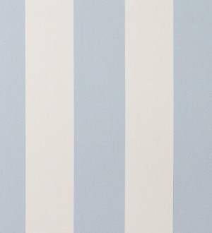 Papel pintado rayas modernas bicolor celeste grisáceo y blanco Raya Morgan 119728