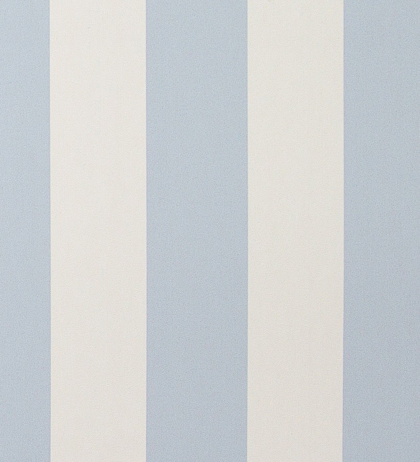 Papel pintado rayas modernas bicolor celeste grisáceo y blanco Raya Morgan 119728